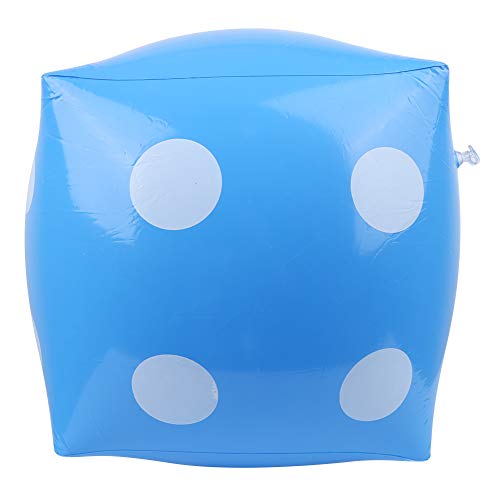 Qcwwy Aufblasbare PVC -Würfel für Outdoor -Spiele, Tragbare Spielzeug für und Erwachsene, Rot/Blau/Grün, Umfassen 1 Knochen, Geeignet für Partyunterricht (Blue) von Qcwwy