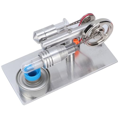 Qcwwy Einfacher Betrieb Stirling Motor Miniatur -Stromerzeuger, Hochtemperaturbeständiger Glaszylinder, Ideales Physikalisches Bildungsmodell Qcwwy Einfacher Betrieb Stirling Motor Miniatur -Stromerzeuger, Hochtemperaturbeständiger Glaszylinder, Ideales Physikalisches Bildungsmodell von Qcwwy