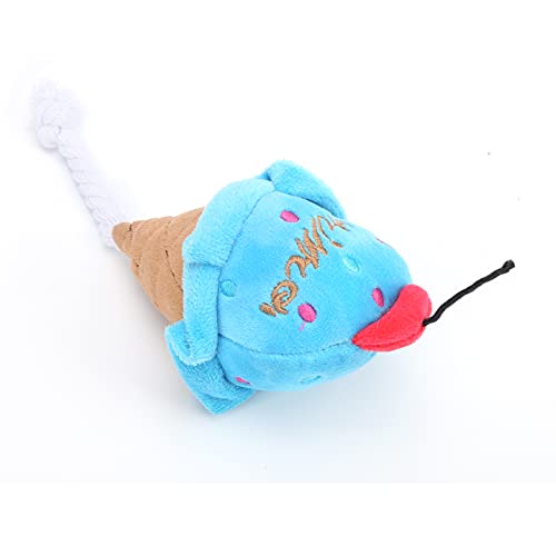 Qcwwy Elegante Luxuriöse Luxusspielzeuge für Hunde Super Weiche Hundespielzeug für Kleine Zimmerrennen (21 X 9 cm) (Eiscremeblau) von Qcwwy