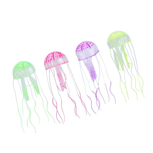 Qcwwy Fluoreszierende Weiche Silikon -4PCS -Simulation Aquariumdekoration für Fischtanklandschaft Qcwwy Fluoreszierende Weiche Silikon -4PCS -Simulation Aquariumdekoration für Fischtanklandschaft von Qcwwy