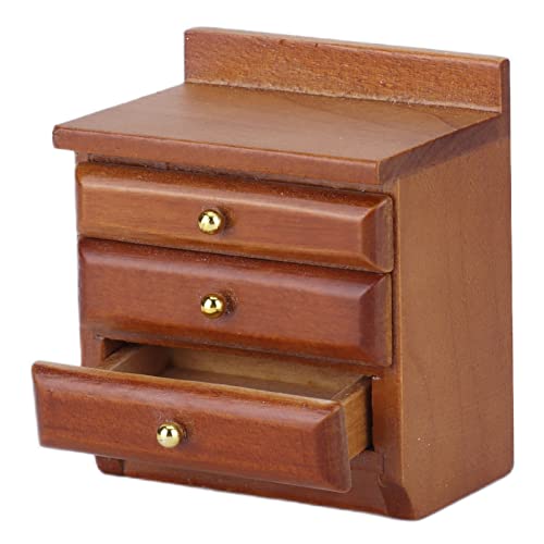 Qcwwy Handgefertigt 1:12 Dollhouse Holz Nachttisch Set 3 Schubladen Feste Holz Nachtstände für Doll House Schlafzimmerdekoration Qcwwy Handgefertigt 1:12 Dollhouse Holz Nachttisch Set 3 Schubladen Feste Holz Nachtstände für Doll House Schlafzimmerdekoration von Qcwwy