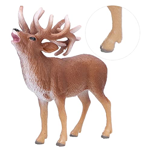 Qcwwy Hirsch -Figur Spielzeug Lebensechtiges Plastik Wildtier -Spielset Lernen und Dekoration für und Sammler Qcwwy Hirsch -Figur Spielzeug Lebensechtiges Plastik Wildtier -Spielset Lernen und Dekoration für und Sammler von Qcwwy