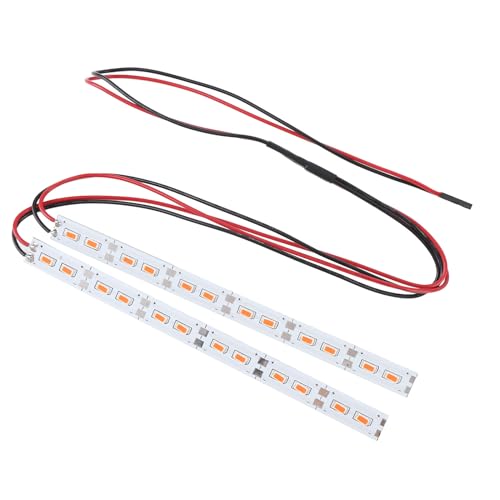 Qcwwy Hochhelligkeits -Chassis -Licht für 1/10 1/8 RC Auto, 24 LEDs Aluminiumlegierung Dekorative Lichtstange für RC Fahrzeug Enthusiasten (Rot) von Qcwwy