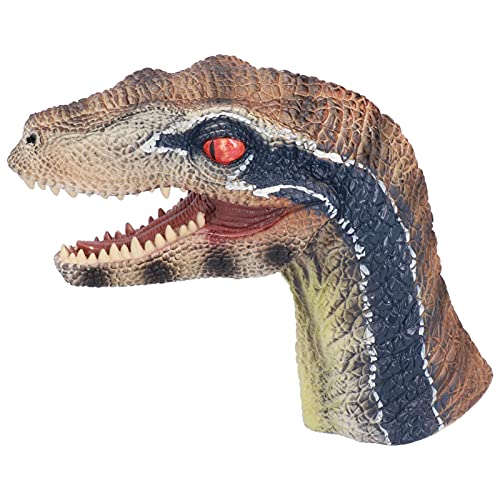 Qcwwy Interaktive Dinosaurierpuppe für mit Einem Mobilen Kopf, Bildungsspielzeug Zum Lernen von Dinosaurier, PVC -Material von Qcwwy