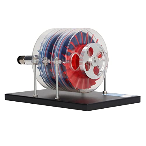 Qcwwy Mehrstufiges Dampfturbinenmodell, Mechanisches Lernen Physikalischer Demonstration Turbine Demonstrationsmodell Labor Turbinenmodelldekoration für Physik Klas von Qcwwy