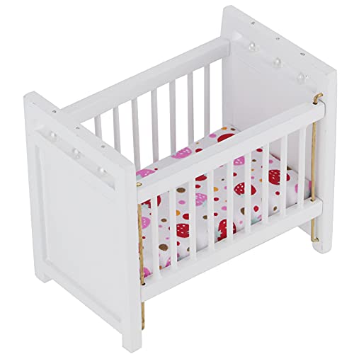 Qcwwy Mini -Bettmodell mit Gut Geführter Erdbeer -Mustermatratze für Dollhouse Decoration und Happy Playtime Qcwwy Mini -Bettmodell mit Gut Geführter Erdbeer -Mustermatratze für Dollhouse Decoration und Happy Playtime von Qcwwy