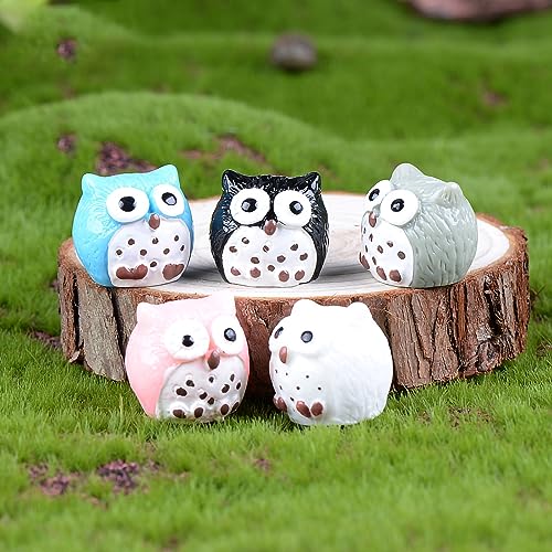 Qcwwy Mini -Eulen -Statue, Niedliche und Lebendige Eulendekor, Premium Material, Vielseitiges , Ideal (#2) von Qcwwy