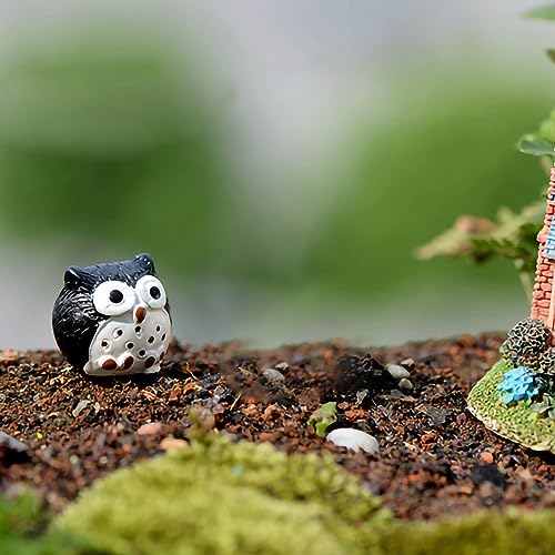 Qcwwy Mini -Eulen -Statue, Niedliche und Lebendige Eulendekor, Premium Material, Vielseitiges , Ideal (#4) von Qcwwy