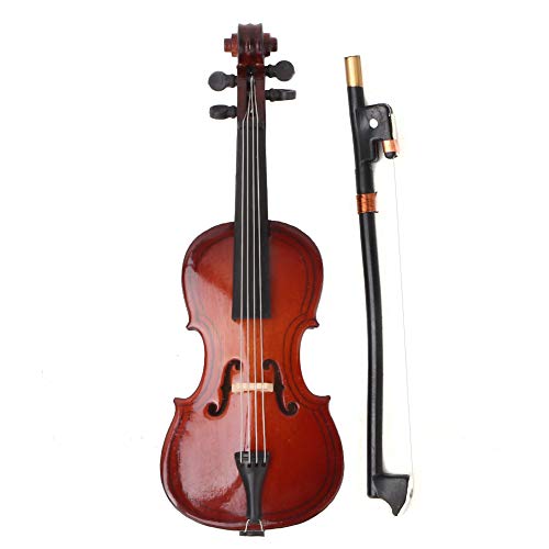 Qcwwy Mini Holz Cello Instrument Model Lifelike Dekoration für Büroschreibtisch und Wohnkultur von Qcwwy