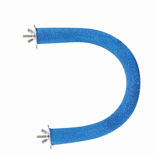 Qcwwy Papageienspielzeugschnabel Pfotenschleifständer, Einfache Montageschraube, Abnehmbare Teile, Haustier -Vogel -Barsch Übungs Spiel Aufstieg (Blue) von Qcwwy