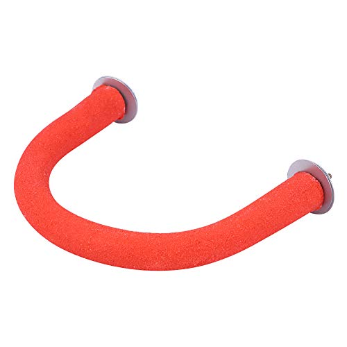 Qcwwy Papageienspielzeugschnabel Pfotenschleifständer, Einfache Montageschraube, Abnehmbare Teile, Haustier -Vogel -Barsch Übungs Spiel Aufstieg (Rot) von Qcwwy