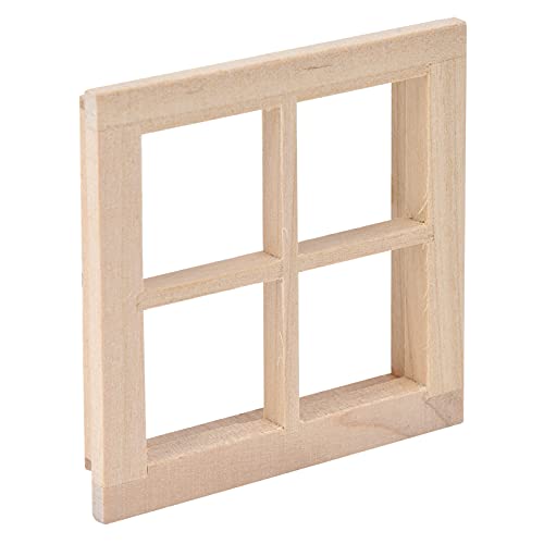 Qcwwy Puppenhausfenster Holzdekoration Accessoires ohne Malen ökologische Dauer für Puppenhauszubehör, Handwerk, 1:12 Puppenhäuser Qcwwy Puppenhausfenster Holzdekoration Accessoires ohne Malen ökologische Dauer für Puppenhauszubehör, Handwerk, 1:12 Puppenhäuser von Qcwwy