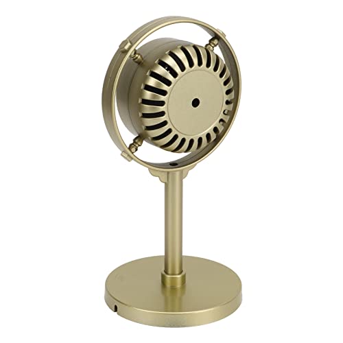 Qcwwy Schießen von Props Props Nostalgische Mikrofonprops für Antiquitätendekorationskollecter Klassische Mikrofonmodell Stufe Photographie Party Dekoration Retro Dekor Mikrofon Retro (Gold) von Qcwwy