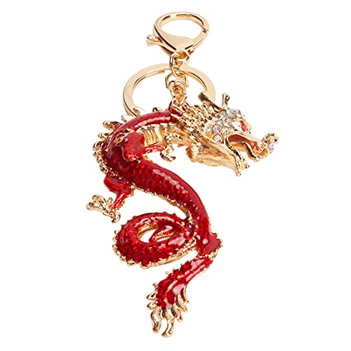 Qcwwy Schlüsselanhänger Handwerkskunst Vintage Crystal Dragon Schlüsselbund Glück Feng Feng Shui Metall Dragon Schlüsselkette für Tasten Brieftaschen Handtaschen und Autozubehör Chinesisch Qcwwy Schlüsselanhänger Handwerkskunst Vintage Crystal Dragon Schlüsselbund Glück Feng Feng Shui Metall Dragon Schlüsselkette für Tasten Brieftaschen Handtaschen und Autozubehör Chinesisch von Qcwwy