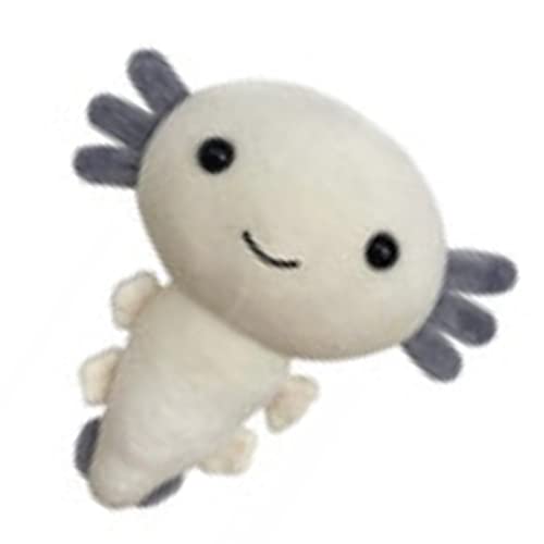 Qcwwy Schöne Cartoonpop Plüsch Sanft Elastisch Gefüllte Spielzeuge für Kinderkodekoration, PP Baumwolle für Gefüllt | Material: PP Baumwolle, Größe: 20 X 17 cm (Grau weiß) von Qcwwy
