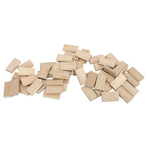 Qcwwy Splines Schrankproduktion Holzbearbeitung Tischlerei Carpentry Accessoires mit Präziser Fixierung für Nahtlose Anschlüsse Domino Tenon 8x40mm 50pcs Buchenholzmöbel Industrial -Werkzeuge von Qcwwy