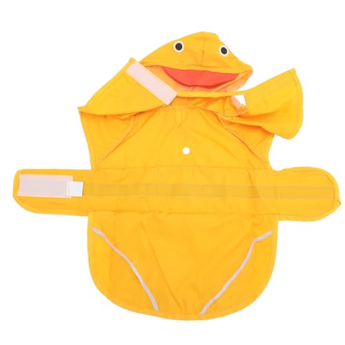 Qcwwy wasserdichte und Süße Kleine Hunde Regenmantel, Entenstil Regenjacke Poncho Hoodies, Verstärkt das Aussehen Ihres Haustieres, Anpassbare Passform, Verstellbare Gurte, Transparentes Design, PVC Qcwwy wasserdichte und Süße Kleine Hunde Regenmantel, Entenstil Regenjacke Poncho Hoodies, Verstärkt das Aussehen Ihres Haustieres, Anpassbare Passform, Verstellbare Gurte, Transparentes Design, PVC von Qcwwy