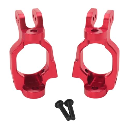 Qectial 2 Stück RC Nabenträger, Lenkblöcke, Zubehör, Metall Ersatzteile für RC Fahrzeuge Im Maßstab 1:7, Rot Qectial 2 Stück RC Nabenträger, Lenkblöcke, Zubehör, Metall Ersatzteile für RC Fahrzeuge Im Maßstab 1:7, Rot von Qectial