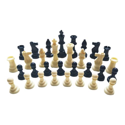 Qectial 32x Schachfiguren Große Schachbrettspiel Bauern für Kinder Erwachsene Turnier von Qectial