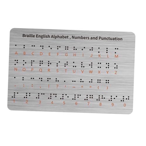 Qectial Braille Alphabet Board Liefert Pädagogisches Werkzeug für, Anfänger Und Erwachsene von Qectial