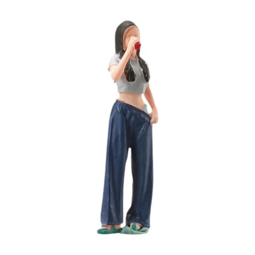 Qectial Miniaturfiguren für Mädchen Im Maßstab 1:64, Kleine Menschen, Züge, Architektonisch Bemalte Figuren, Minipuppe, Handbemalt für Puppenhausdekoration Qectial Miniaturfiguren für Mädchen Im Maßstab 1:64, Kleine Menschen, Züge, Architektonisch Bemalte Figuren, Minipuppe, Handbemalt für Puppenhausdekoration von Qectial