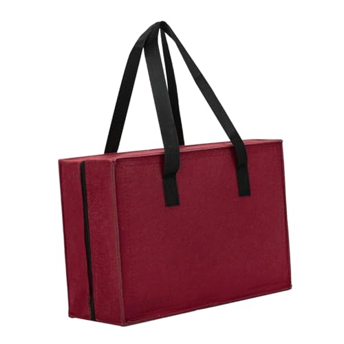 Qectial Tragetasche für Spielzeugautos, Praktisch, mit Reißverschlüssen, Geschenk für 18 Mini Spielzeugautos, Tragetasche, Aufbewahrungstasche, Burgund Qectial Tragetasche für Spielzeugautos, Praktisch, mit Reißverschlüssen, Geschenk für 18 Mini Spielzeugautos, Tragetasche, Aufbewahrungstasche, Burgund von Qectial