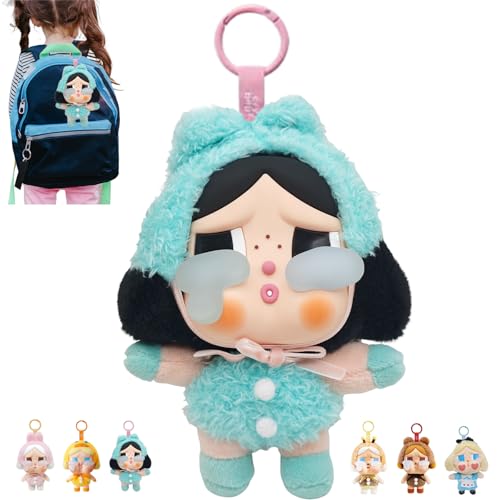 Qeioauek Crybabys Plushs Keychains,Cryings Again Plüschpuppe Anhänger Figuren, Puppes Figuren Geburtstagsgeschenk (C) von Qeioauek