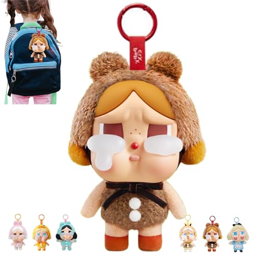 Qeioauek Cryings Again Plüschs Figuren, Crybabys Plushs Keychains,Cryings Babys Kuscheltier Schlüsselanhänger, Plüschpuppe Anhänger Geburtstagsgeschenk(B) von Qeioauek