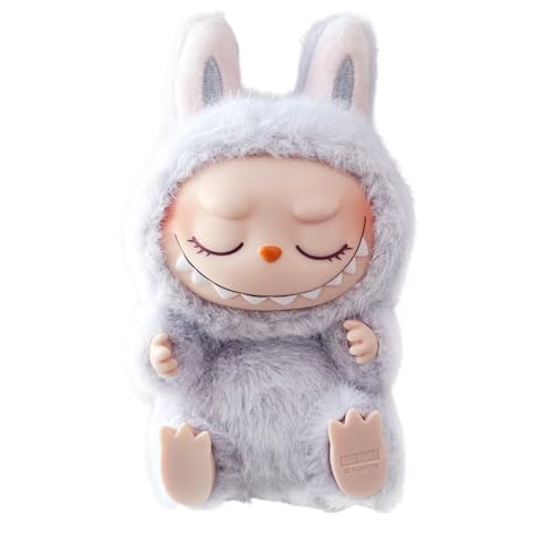 Qeioauek Labubu Kuscheltier,Labubu Plush Keychain,Labubu Plüsch Schlüsselanhänger, Labubu Popmart Monster Keychain, Labubu Plüsch Anhänger, Geschenke für Jungen und Mädchen(Lila) von Qeioauek