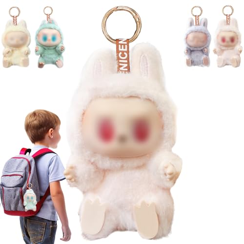 Qeioauek Plüsch Schlüsselanhänger 17cm, Kuscheltier– Kuscheltier Anhänger für Kinder Tasche, niedlich & sammelbar, Geschenke für Jungen und Mädchen (Rosa) von Qeioauek