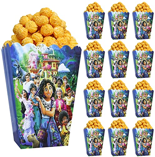 Qemsele Popcorntüten Popcornboxen, 30 Stück Popcorn Box Snack Tüte Partytüten für Leckereien Süßigkeiten - Perfekt für Geburtstagsfeiern, Filmabend, Karneval, Hochzeiten Kindergeburtstag (Encanto) von Qemsele