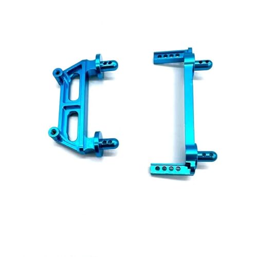 Qemue Metall-Upgrade-Teile für Mjx 16210 16209 Rc Car – Schalenhalterungen vorne und hinten, Schalensäulen (Farbe: Blau) von Qemue