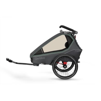 Qeridoo® Kinderfahrradanhänger Kidgoo1 Ivy Green Kollektion 2023 von Qeridoo