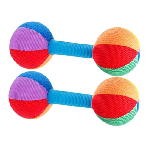 Qerwsdty 2 Stück Greiftrainingshantel, 0-1 Jahre Altes Baby, Hörwahrnehmungstraining, Kaubares Sandhammer-Rasselspielzeug Qerwsdty 2 Stück Greiftrainingshantel, 0-1 Jahre Altes Baby, Hörwahrnehmungstraining, Kaubares Sandhammer-Rasselspielzeug von Qerwsdty