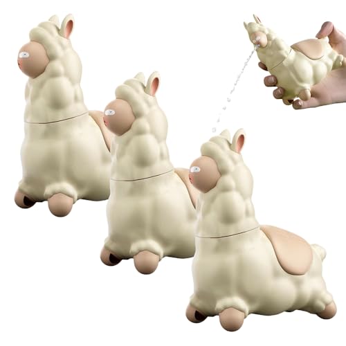 Spitting Llama Water Toy, 2025 Neues Alpaka Interaktives Wassersprayer, Funny Wasserspielzeug Kinder Für Sommer-Outdoor, Schwimmbad, Strand und Spiel (3 Stück) von Qetroi