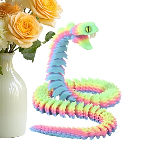 Qfdiwr 3D Gedrucktes Schlangen - 3D Gedruckte Schlange Spielzeug, Realistische Beweglicher Schlange Figuren, Flexible SchlangenFidget Toys, Schlange Flexible Joint Snake Toy, 30 cm Qfdiwr 3D Gedrucktes Schlangen - 3D Gedruckte Schlange Spielzeug, Realistische Beweglicher Schlange Figuren, Flexible SchlangenFidget Toys, Schlange Flexible Joint Snake Toy, 30 cm von Qfdiwr