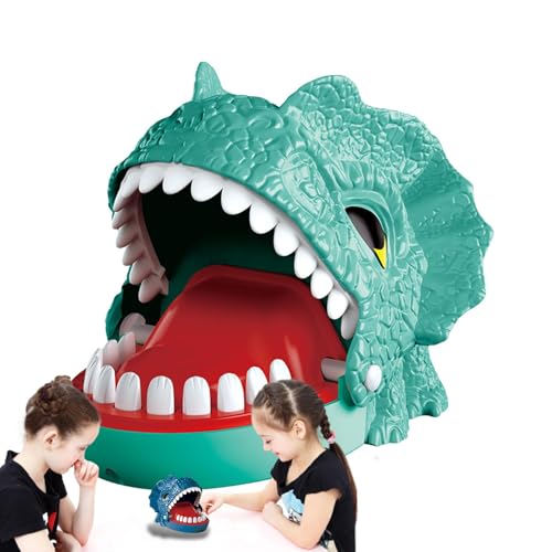 Qfdiwr Fingerbeißspielzeug, Beißspielzeug, Zahnarzt-Spiel, lustiges Spielzeug zum Beißen von Dinosauriern | Dinosaurier-Interaktionsspielzeug, Aktion auf den Zähnen, verbessert die Qfdiwr Fingerbeißspielzeug, Beißspielzeug, Zahnarzt-Spiel, lustiges Spielzeug zum Beißen von Dinosauriern | Dinosaurier-Interaktionsspielzeug, Aktion auf den Zähnen, verbessert die von Qfdiwr