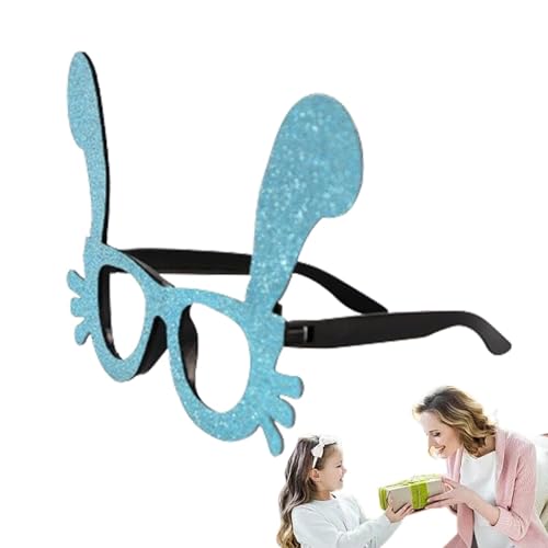 Qfdiwr -Party-Dekoration, Kükeneier und Hasenohren – tragbare Partybevorzugungen – niedliches Osterzubehör, Osterbrille für Familie, Freunde von Qfdiwr