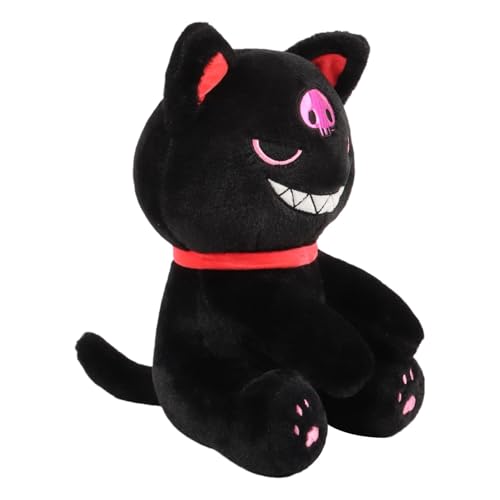 Qfdiwr Piratenkatze Plüsch, Piratenkatze Stofftiere - Piratenkatze Huggable Toy | Schlafender Begleiter, weiche gotische Tierpuppe für Schlafzimmer, Zuhause, Sofa, Auto, Bett von Qfdiwr