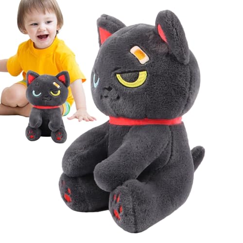 Qfdiwr Piratenkatze gefülltes Tier, Katzengefüllte Tier | Piratenkatze Huggable Toy | Schlafender Begleiter, weiche gotische Tierpuppe für Schlafzimmer, Zuhause, Sofa, Auto, Bett von Qfdiwr