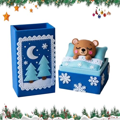 Qfdiwr Plüschtier Bär,Weiche Süße Tierpuppe Dekoration - Bärenpuppe in Einer Box | Für Weihnachten Geburtstag Valentinstag Babygeschenk von Qfdiwr