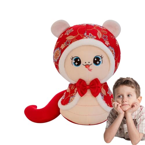 Qfdiwr Plüschtiere für 2025 Jahre Schlange Plüschspielzeug aus dem Jahr der Schlange, aus Plüsch 2025 – weiches Kissen für das Spielmaskottchen, Heimdekoration von Qfdiwr