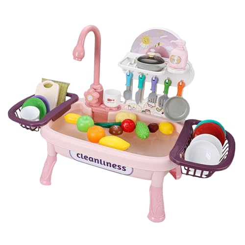 Qfdiwr Spielen Spielzeug für Küchenspüle, fließendes Wasserspielset - Buntes sensorisches Spielzeug mit elektrischem Wasserhahn,Lustige Roadtrip -Aktivitäten, Kinderreisespiele für, Mädchen Qfdiwr Spielen Spielzeug für Küchenspüle, fließendes Wasserspielset - Buntes sensorisches Spielzeug mit elektrischem Wasserhahn,Lustige Roadtrip -Aktivitäten, Kinderreisespiele für, Mädchen von Qfdiwr