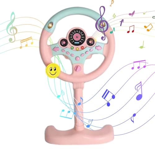 Qfdiwr Spielzeuglenkrad Für Kinder - Kinder Lenkrad Spielzeug, 360° Rotation Simulierter Lenkrad Spielzeug Mit Musik, Fahrsimulation, Interaktives Lenkrad Lernspielzeug Mit Lichtern, Fahrsimulator Qfdiwr Spielzeuglenkrad Für Kinder - Kinder Lenkrad Spielzeug, 360° Rotation Simulierter Lenkrad Spielzeug Mit Musik, Fahrsimulation, Interaktives Lenkrad Lernspielzeug Mit Lichtern, Fahrsimulator von Qfdiwr