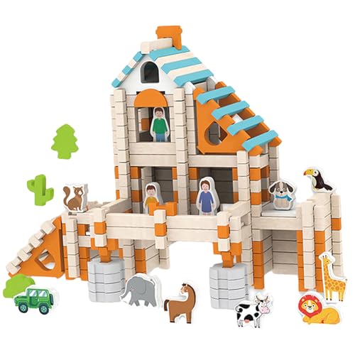Qfdiwr Stapelblöcke, Holzblöcke für Kinder im Alter von 4 bis 8 - Spaß sicher farbenfrohe Holz Kleinkind Bausteine ,Bildungspädagogik-Reisespielzeug zur Verbesserung der Eltern-Kind-Interaktion Qfdiwr Stapelblöcke, Holzblöcke für Kinder im Alter von 4 bis 8 - Spaß sicher farbenfrohe Holz Kleinkind Bausteine ,Bildungspädagogik-Reisespielzeug zur Verbesserung der Eltern-Kind-Interaktion von Qfdiwr