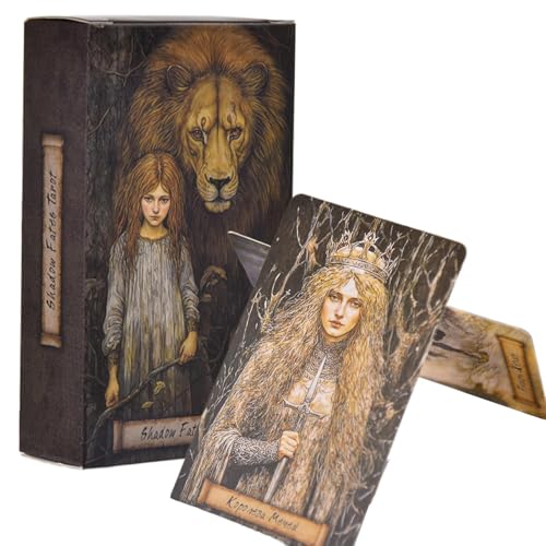 Qfdiwr Tarotspiele | 80 Anfänger-Tarotkarten | Tragbares Strategiespiel Versammlungen Partys Halloween Mädchen | Jugendliche Erwachsene Familie von Qfdiwr