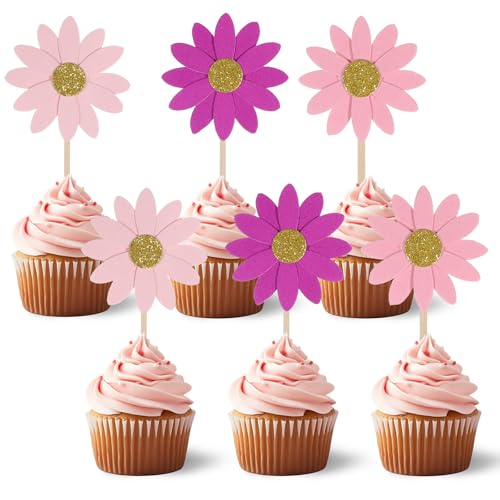 Cupcake-Topper mit Gänseblümchen, Chrysanthemen, Cupcake-Topper, Frühlings-Gänseblümchen, 70er-Jahre-Kuchenspieße, Hippie-Chrysanthemen, Gänseblümchen, Cupcakes, Dekorationen für Geburtstag, Hochzeit Cupcake-Topper mit Gänseblümchen, Chrysanthemen, Cupcake-Topper, Frühlings-Gänseblümchen, 70er-Jahre-Kuchenspieße, Hippie-Chrysanthemen, Gänseblümchen, Cupcakes, Dekorationen für Geburtstag, Hochzeit von QfwdfcTrenz