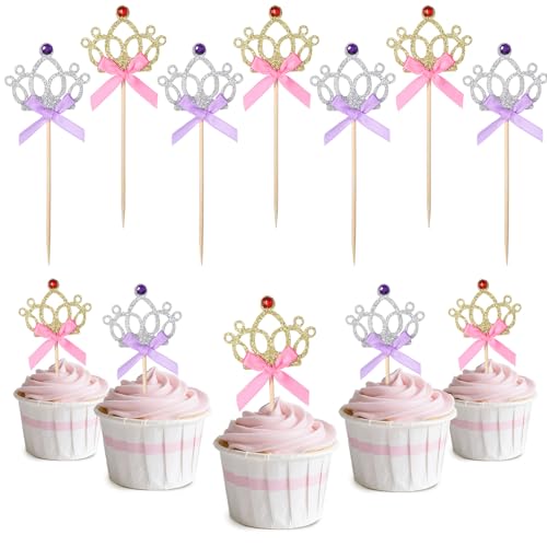 Cupcake-Topper mit glitzernden Kronen, glitzernde Prinzessinnen-Kuchendekoration, Diadem, Cupcake-Topper, glitzernde Königin-Krone, Cupcakes, Picks für Hochzeit, Geburtstag, Babyparty Cupcake-Topper mit glitzernden Kronen, glitzernde Prinzessinnen-Kuchendekoration, Diadem, Cupcake-Topper, glitzernde Königin-Krone, Cupcakes, Picks für Hochzeit, Geburtstag, Babyparty von QfwdfcTrenz