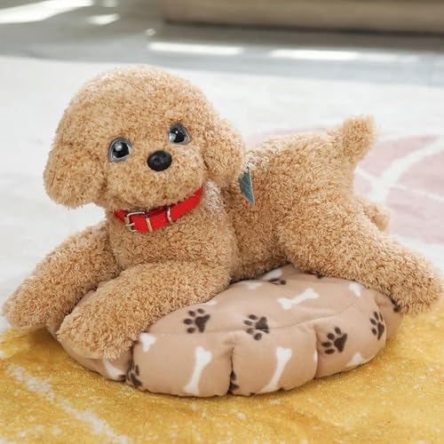 QhBdjx Teddyhund niedlicher Pudel Kuscheltier Puppe Weihnachten Geburtstag Geschenk 55cm 1 von QhBdjx