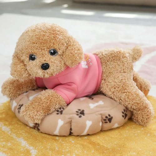 QhBdjx Teddyhund niedlicher Pudel Kuscheltier Puppe Weihnachten Geburtstag Geschenk 55cm 5 von QhBdjx